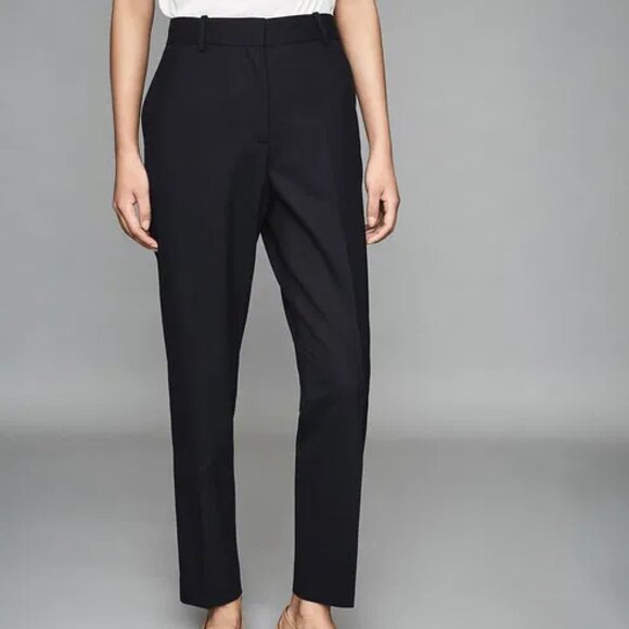 Reiss | NWOT Skinny Ankle Length Pull On Dress Pants Work Trousers Black Size 8 - Picture 4 of 11